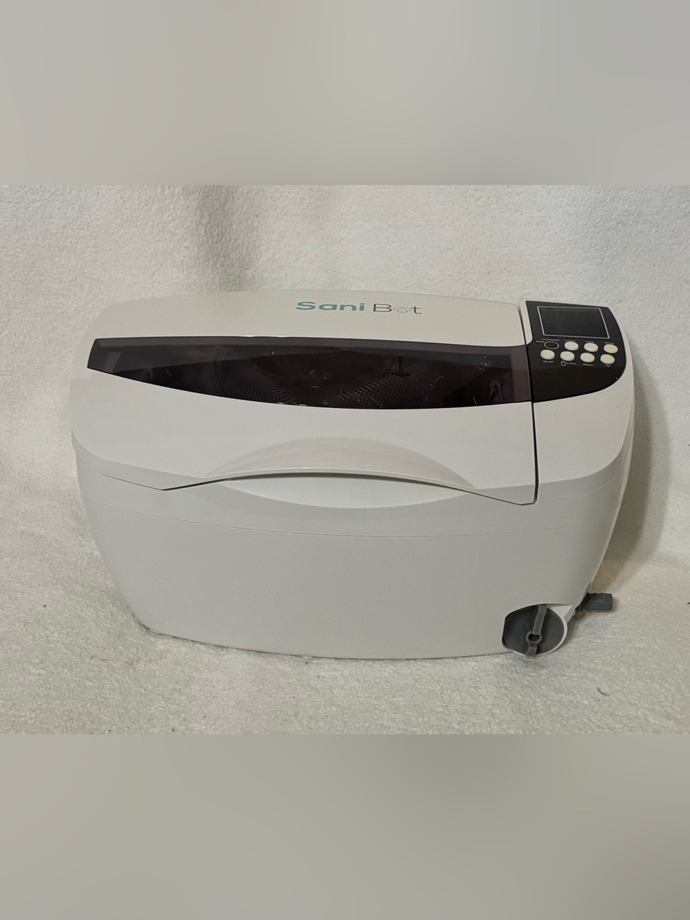 SaniBot White Ultrasonic Cleaner with Digital Controls